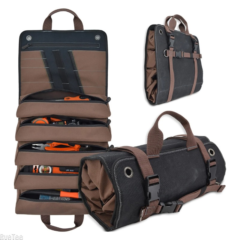 Heavy Equipment Operator - Tas Gulung Peralatan Kanvas Berlapis Lilin