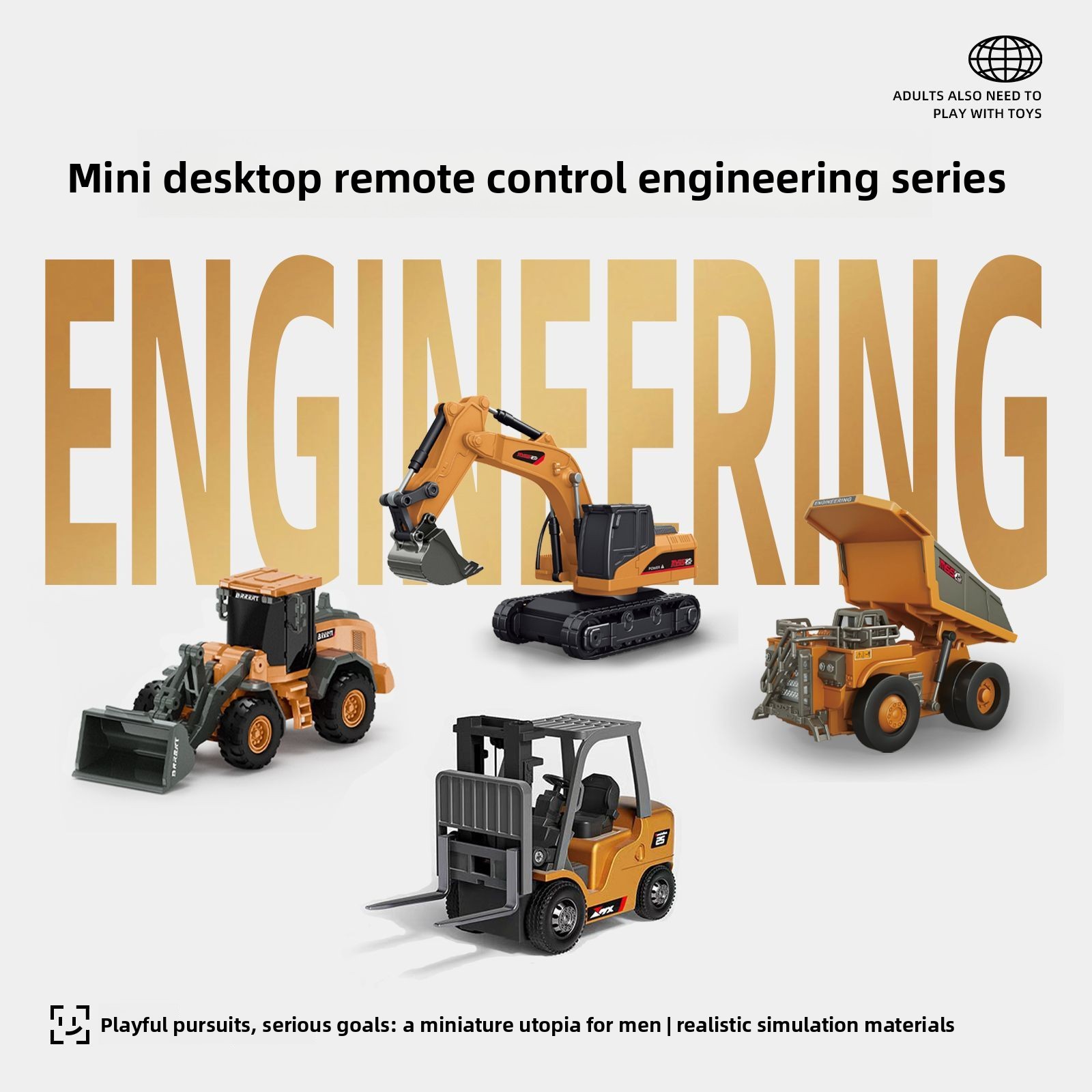 Set Mobil Rekayasa RC Logam 1: - Heavy Equipment Excavator ulasan dan harga