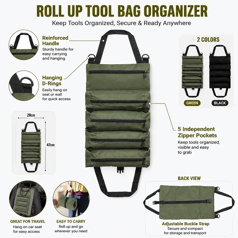 Tas Perkakas Gulung Tahan Bant - Heavy Equipment Operator ulasan dan harga